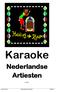 Karaoke Nederlandse Artiesten