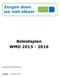 Beleidsplan WMO 2015-2016
