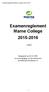 Examenreglement Marne College 2015-2016