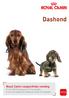 Dashond. Royal Canin rasspecifieke voeding voor Dashond pups tot 10 maanden voor de volwassen Dashond vanaf 10 maanden. royalcanin.