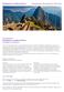 Arrangement. Exclusieve rondreis Peru. 15 dagen/13 nachten