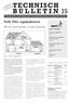 TECHNISCH B ULLETIN 15