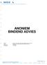 ANONIEM BINDEND ADVIES