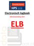 Electronisch logboek. Gebruiksaanwijzing Client ELB