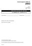 Examenopgaven VMBO-GL 2003