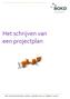 Het schrijven van een projectplan