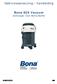 Gebruiksaanwijzing / handleiding. Bona S20 Vacuum stofzuiger voor Bona Buffer