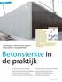 Betonsterkte in de praktijk