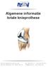 Algemene informatie totale knieprothese