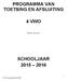 PROGRAMMA VAN TOETSING EN AFSLUITING 4 VWO