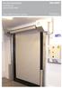 Productdatablad Snelrolpoort Albany HS9010PFR. ASSA ABLOY Entrance Systems