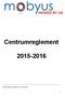 Centrumreglement 2015-2016