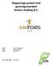 Rapportage project met gunningsvoordeel Amfors Holding B.V.