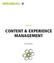Factsheet CONTENT & EXPERIENCE MANAGEMENT Mirabeau