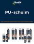 PU-schuim EEN COMPLEET ASSORTIMENT POLYURETHAANSCHUIMEN