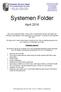 Systemen Folder. April 2016