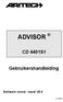 ADVISOR CD 4401S1. Gebruikershandleiding. Software versie: vanaf V6.0 143133999-1