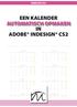 INDESIGN CS2 EEN KALENDER AUTOMATISCH OPMAKEN IN ADOBE INDESIGN CS2