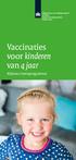 Vaccinaties voor kinderen van 4 jaar. Rijksvaccinatieprogramma