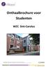 Onthaalbrochure voor Studenten. WZC Sint-Carolus