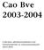 Cao Bve 2003-2004 Collectieve arbeidsovereenkomst voor beroepsonderwijs en volwasseneneducatie 2003-2004