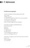 7 Adressen. Patiëntenverenigingen