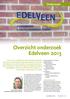Overzicht onderzoek Edelveen 2013