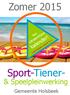 Zomer 2015. Sport- Tiener- & Speelpleinwerking. kalender! Gemeente Holsbeek. uitneembare. Met. Inschrijven vanaf 4/4