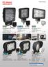 12/24 3. LED Werklamp Moon Mini SQ - flood - 4x 3 watt LED s (12 watt) lumen - 71x98x40 mm incl. voet - polycarbonaat lens ,50