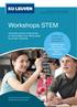 Workshops STEM. Educatief aanbod wetenschap en technologie voor derde graad secundair onderwijs.  aanbodvoorscholen
