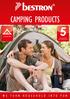 CAMPING PRODUCTS. NL Camping Catalogus FR Catalogue Camping CAMPING