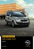 Product Information OPEL COMBO TOUR. June nl-be - Website