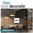 FOCUS OP GELAKT GLAS LACOBEL EN MATELAC