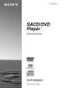 (1) SACD/DVD Player. Gebruiksaanwijzing DVP-NS900V Sony Corporation