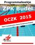 Programmaboekje ZPK Budel OCZK 2015 Open Cranendonckse Zwem Kampioenschappen