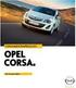 Consumentenprijslijst. Opel CORSA ecoflex. Per 1 januari 2012.
