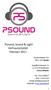 Psound, Sound & Light Verhuurprijslijst Februari 2011