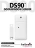 DS90 DOOR/WINDOW SENSOR GEBRUIKSAANWIJZING 20545/ DS90 ALL RIGHTS RESERVED HAIBRAIN