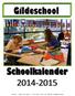Gildeschool. Schoolkalender Gildeschool openbaar primair onderwijs St. Crusiusweg HG Epe