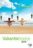 Vakantie boekje 2016