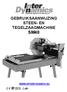 GEBRUIKSAANWIJZING STEEN- EN TEGELZAAGMACHINE SM40