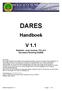 DARES. Handboek V 1.1. Redactie: Joop Verdoes, PA1JAV Secretaris Stichting DARES
