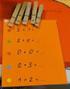 LES: Snelle sommen 2. BENODIGDHEDEN Per leerling werkblad Snelle stappen (zie p. 5) potlood, 2 verschillende kleurpotloden, gum AFBEELDING SPELLETJE