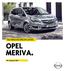 CONSUMENTENPRIJSLIJST TECHNISCHE SPECIFICATIES OPEL MERIVA.
