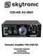 AV-360. Karaoke Amplifier FM/USB/SD. Instruction Manual Handleiding Gebrauchsanleitung