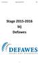 Lennerd Delcourt Stageverslag 2015/2016 6EM. Stage bij Defawes