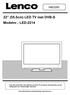 22 (55.5cm) LED TV met DVB-S Modelnr.: LED-2214