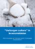 Verborgen suikers in levensmiddelen