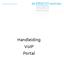 Handleiding VoIP Portal