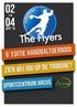 Programmaboekje zaalhandbaltoernooi The Flyers